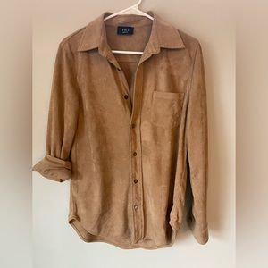 Vici Tan Button Down Shirt